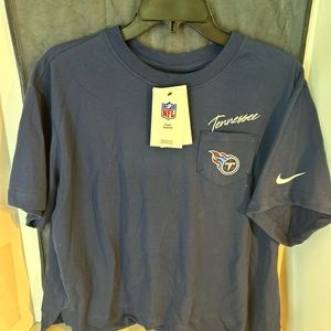 Nike Women’s Tennessee Titans Pocket Navy T Shirt